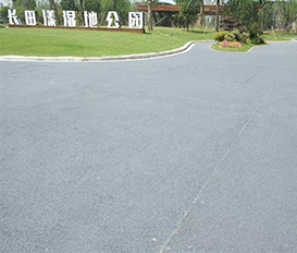 天然露骨透水混凝土地坪
